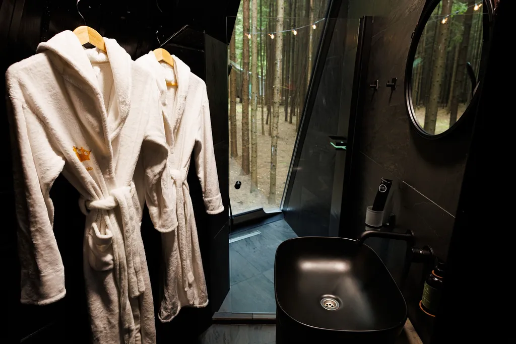 Дом-пирамида с 360 панорамой на лес