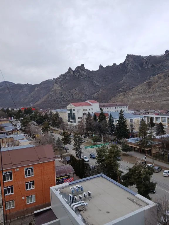 "Квартира в центре города с видом на горы"