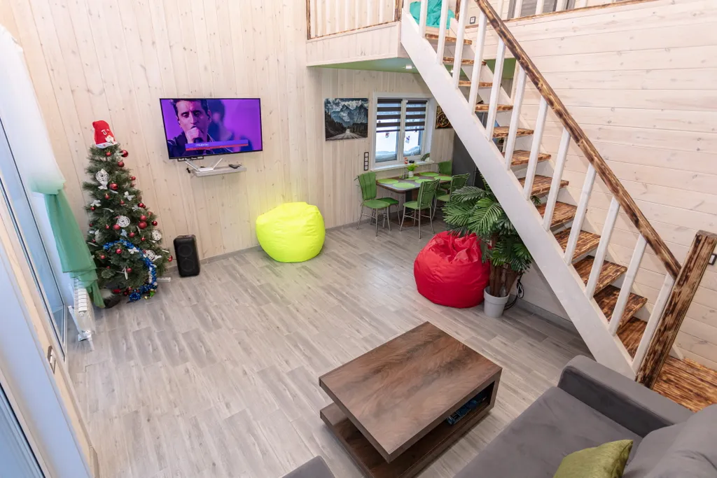 Барнхаус с панорамным видом на лес