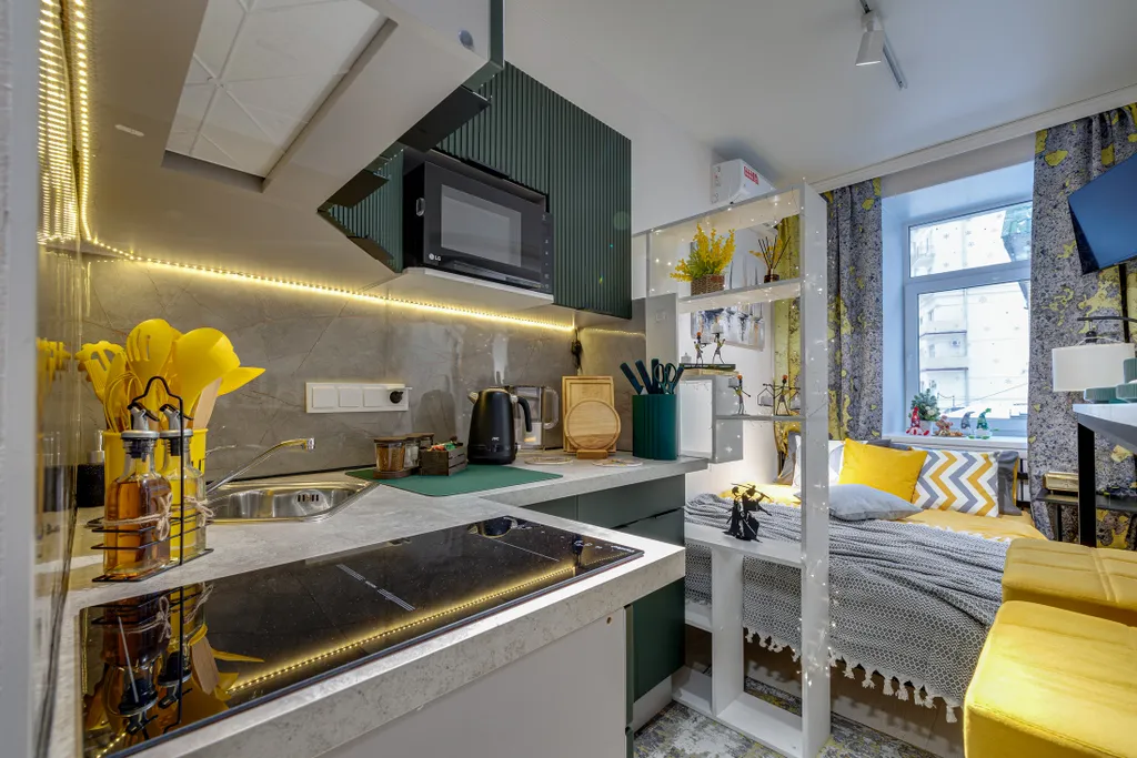 Квартира Квартира Стильная студия Loft на Рижской — Москва