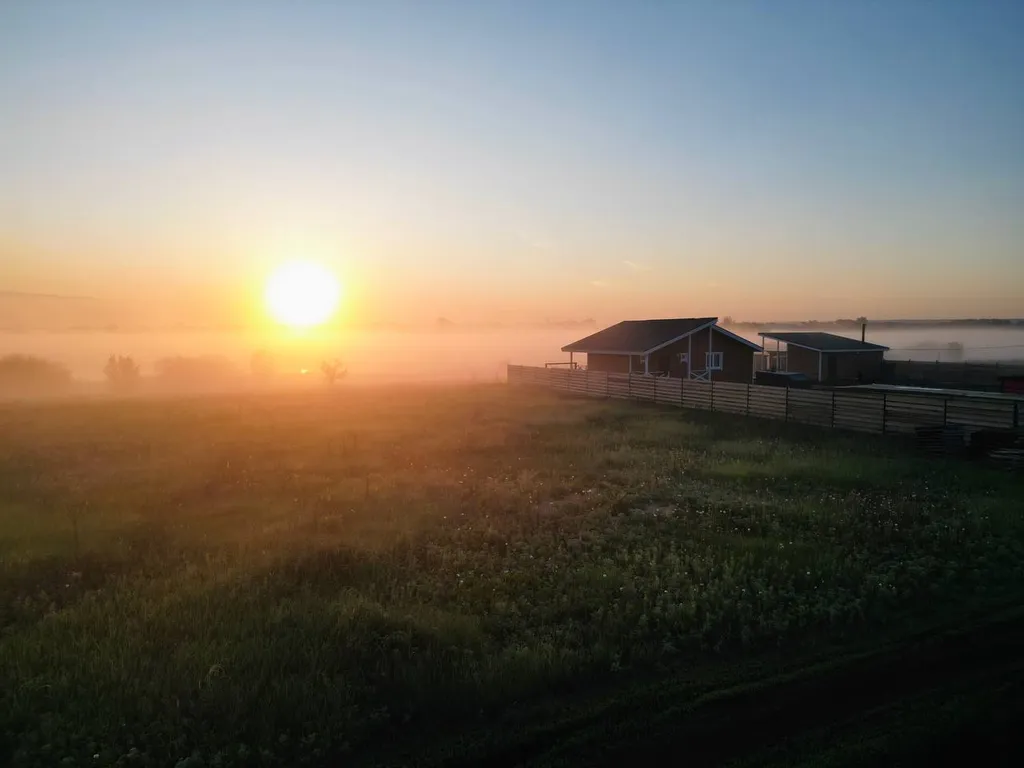 Дом и баня с чаном с видом на озеро