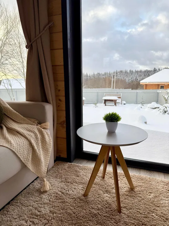 С дровяной сауной и видом на лес и закаты