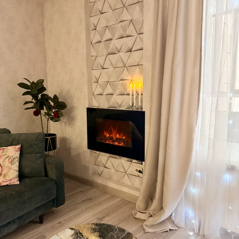 2-комнаты в центре с камином и подземной парковкой