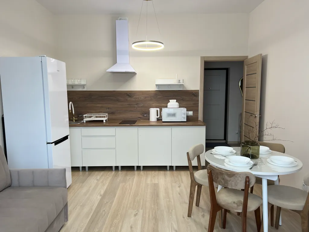 Стильные однокомнатные апартаменты в тихом районе