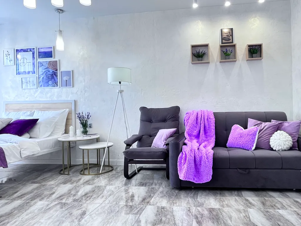 Квартира Уютная квартира в фиолетовых тонах — Симферополь