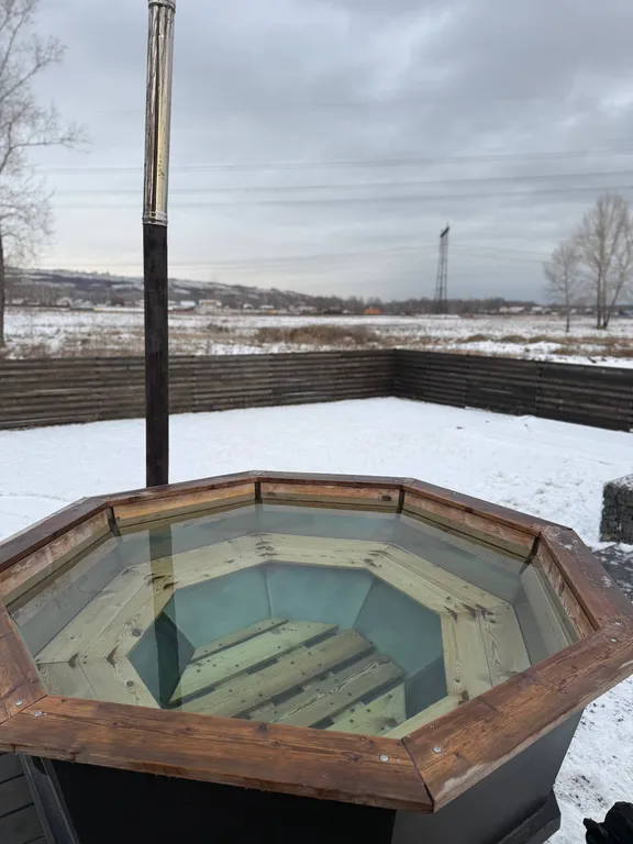 Уютный домик за городом с баней и горячим чаном