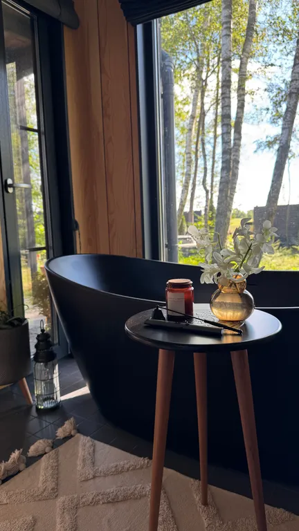 Скандинавский дом с джакузи, сауной и видом на живописное поле