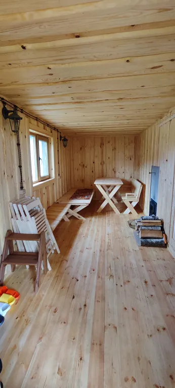 Дом с панорамными окнами в стиле Barn House