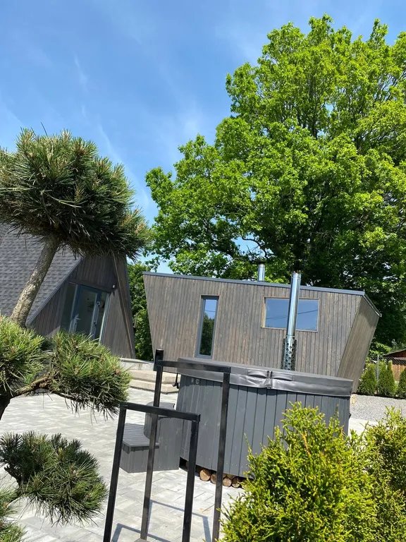 Треугольный дом в скандинавском стиле A-frame