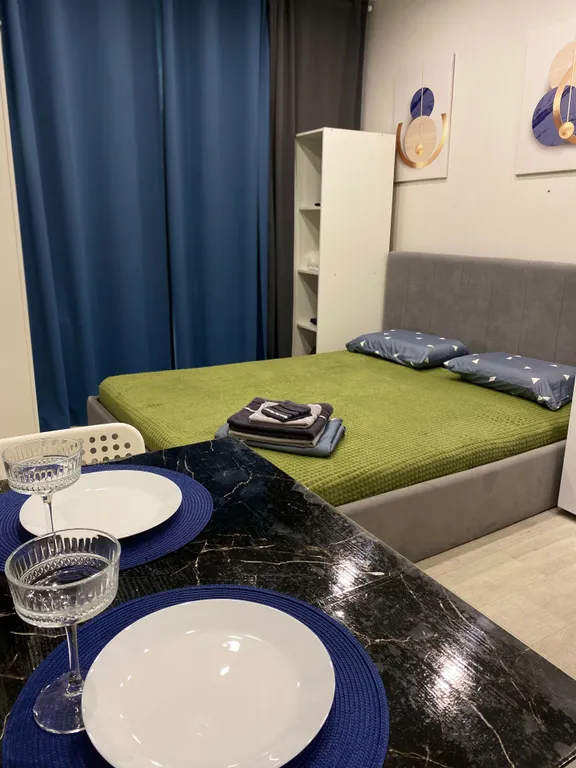 Уютная квартира студия с балконом