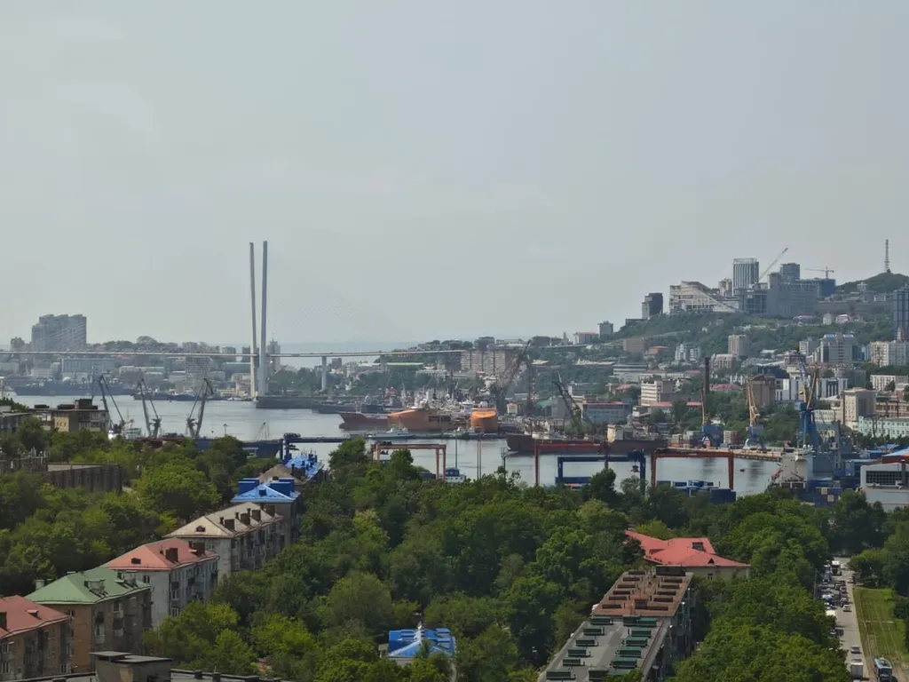 Квартира Уютная квартира с видом на залив и Золотой мост — Владивосток