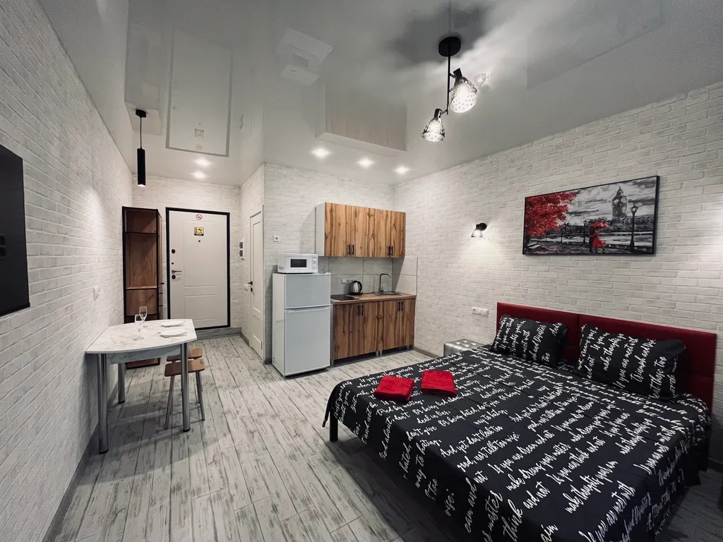 Новая студия с видом на Волгу с высоты птичьего полета