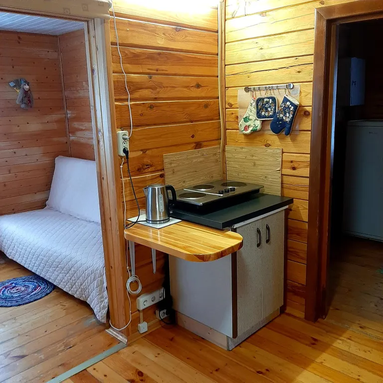 Уютный домик в березовой роще