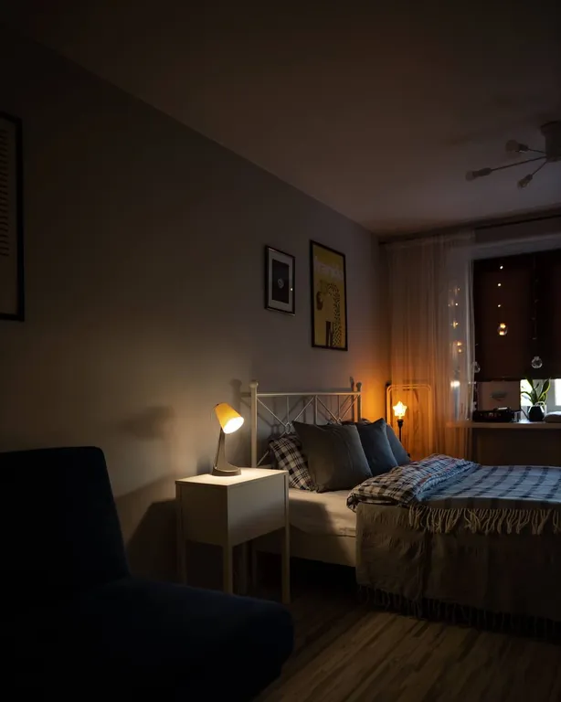 Видовая и стильная квартира в стиле Сканди с виниловым проигрывателем