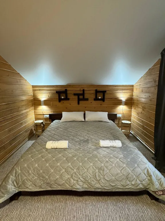 Новый уютный дом из профилированного бруса в кедровом лесу