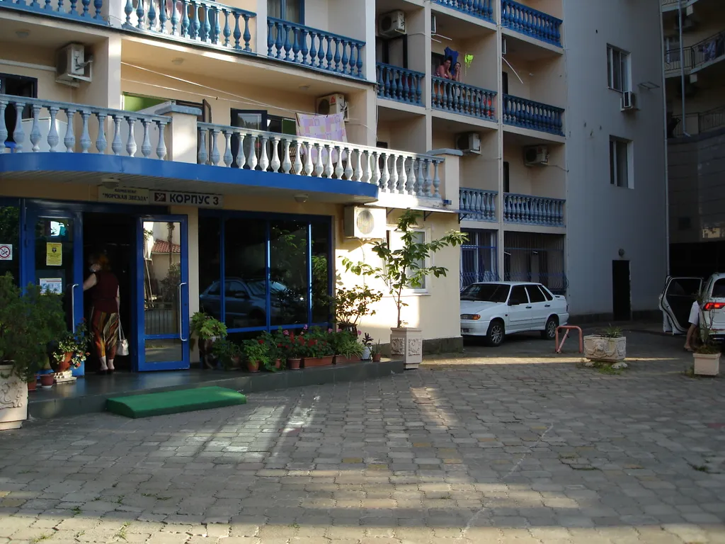 Морская Звезда к.3 - студия с 3-мя односпальными кроватями и лоджией