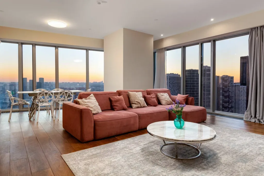 Квартира Апартамент в Москва Сити с панорамной ванной — аренда посуточно в Москва