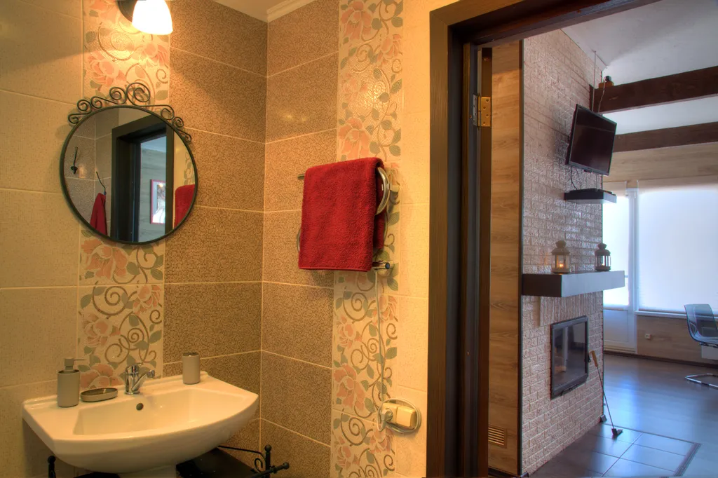 Коттедж- студия "Романтик" с персональной баней, камином и террасой