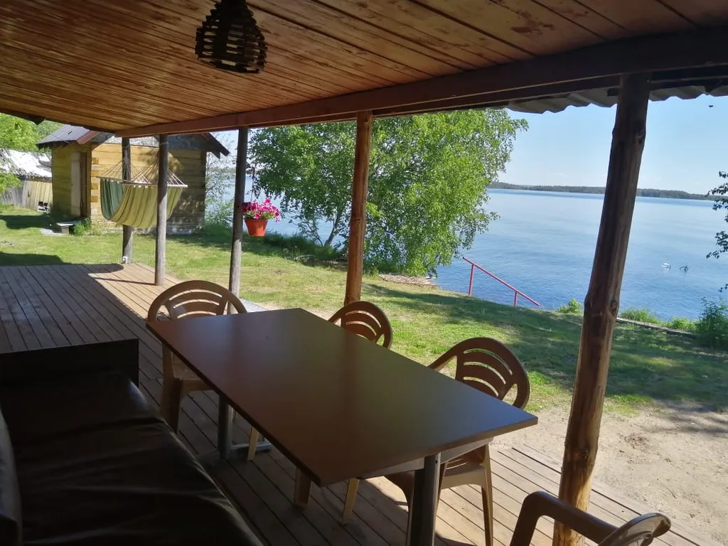 Коттедж Благоустроенный дом на берегу с баней и катером — аренда посуточно в Сегежа