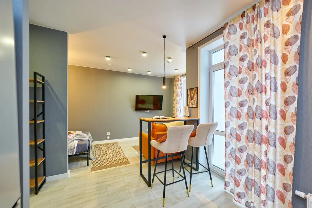 Современная студия в новом доме