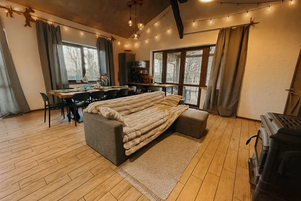 Атмосферный дом Эколофт с камином и баней в 23 километрах от Минска