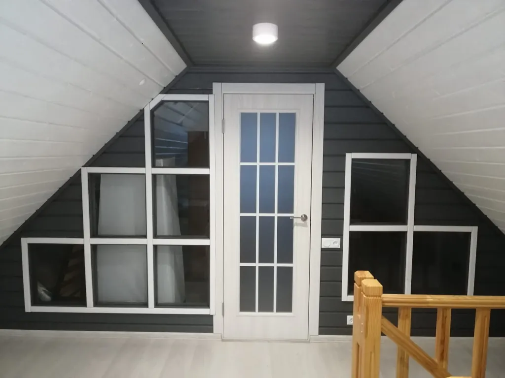 Уютный дом на берегу речки, в финском стиле