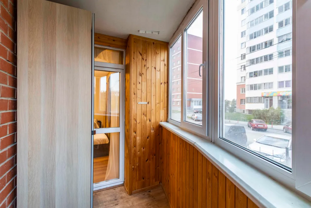 1комнатная квартира с лоджией для 4-х гостей