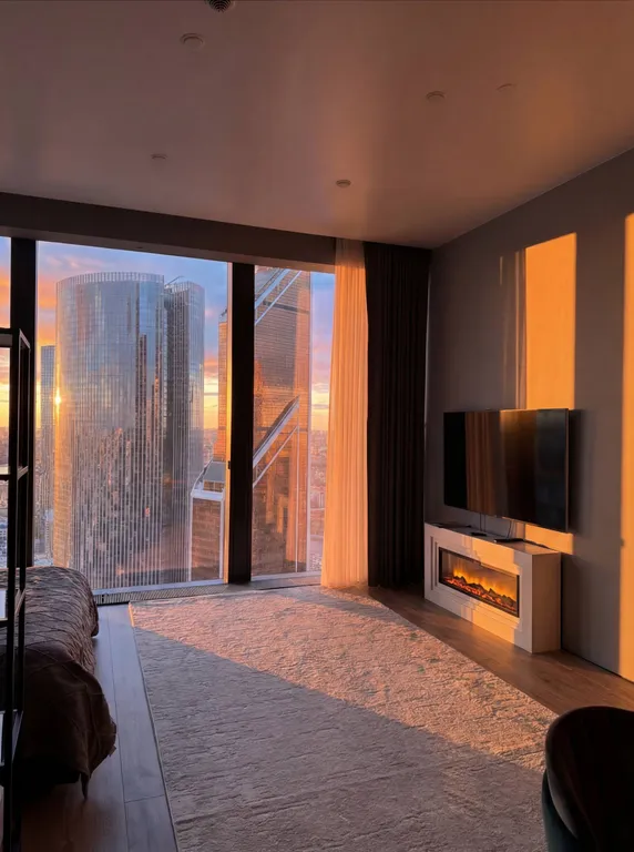 Neva City 43 этаж 51 м2 панорамный вид на небоскребы и город