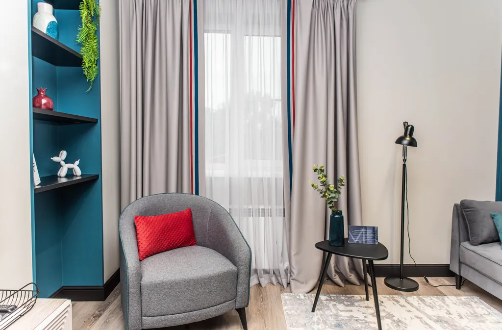 Стильные дизайнерские апартаменты на берегу реки Волга