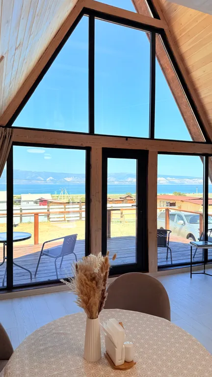 Коттедж Дома А-фрейм на Ольхоне с видом на Байкал! — аренда посуточно в Хужир (Ольхон)