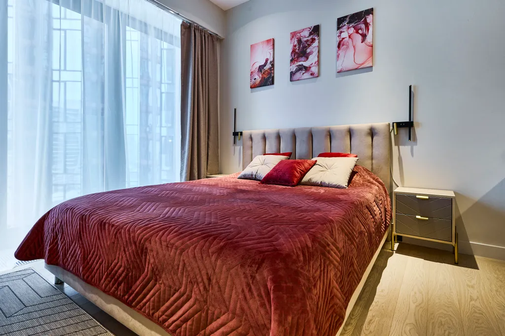 Квартира Red Velvet— апартаменты с окнами в пол в ЖК премиум-класса Симфония — Москва