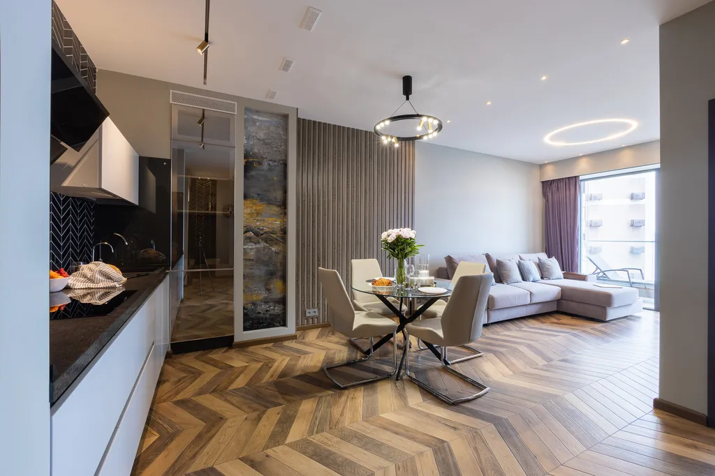 Двухкомнатная квартира с видом на море в Приморском Парке