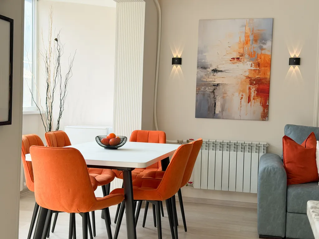 Дизайнерская квартира с видом на горы в центре Домбая