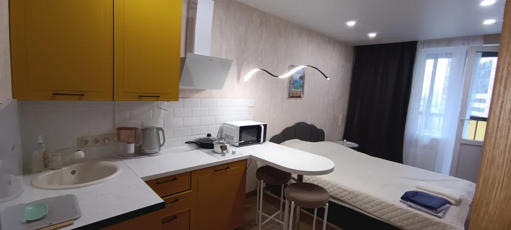 Квартира Уютная студия на двоих гостей — аренда посуточно в Мурино