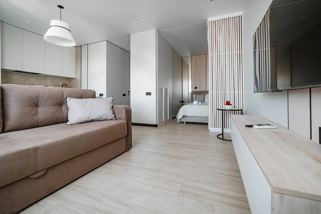 Квартира Квартира Современная студия с видом на горы Абхазии. Вблизи моря и набережной! — Сириус