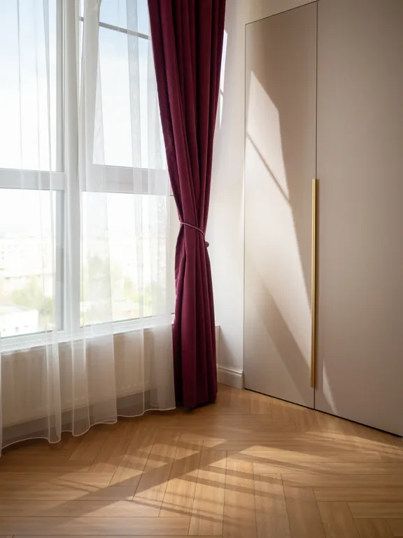 Уютная двухкомнатная квартира в районе Меги с видом на город