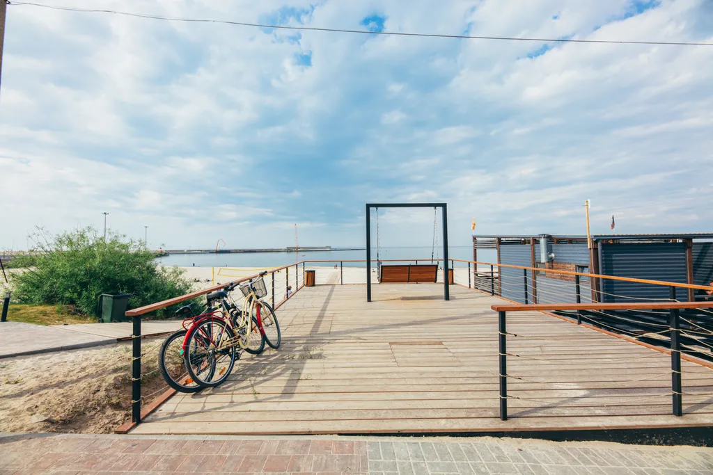 Квартира Olive marine resort с видом на море и большой террасой