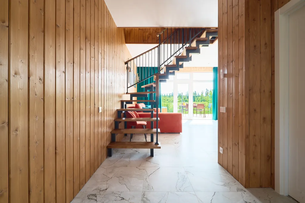 Коттедж Барнхаус с баней, видом на лес — Истра