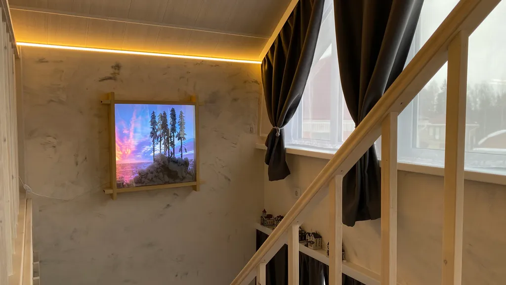 Дом Sainiemi с сауной на окраине Петрозаводска  у Онежского озера