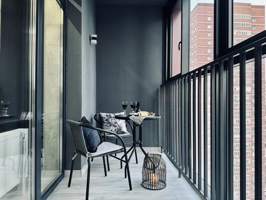 Изящная студия с шикарным видом на мегаполис