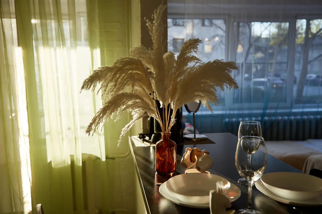 Просторный крутой апартамент с панорамными окнами