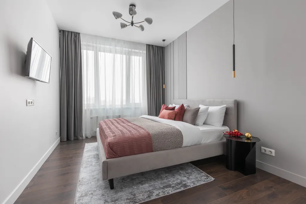 Квартира Новая квартира Бургунди Сьют с дизайнерским интерьером — Москва