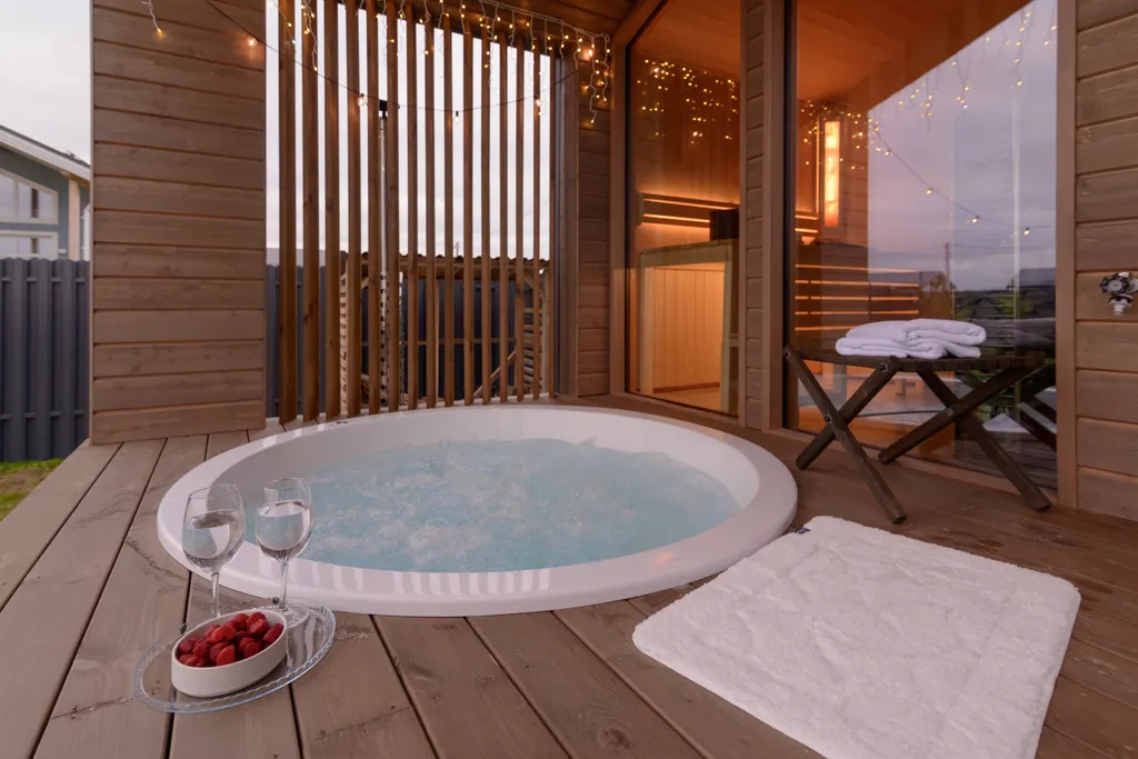 Коттедж Шикарный дом с панорамной сауной и джакузи на террасе — аренда посуточно в Дмитров