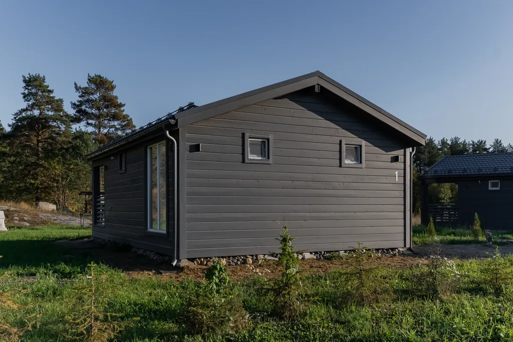 2-комнатный котедж на границе с лесом, 57м²