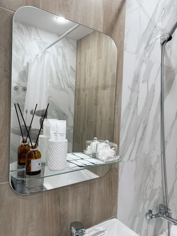 Студия с панорамной лоджией у арены Трактор