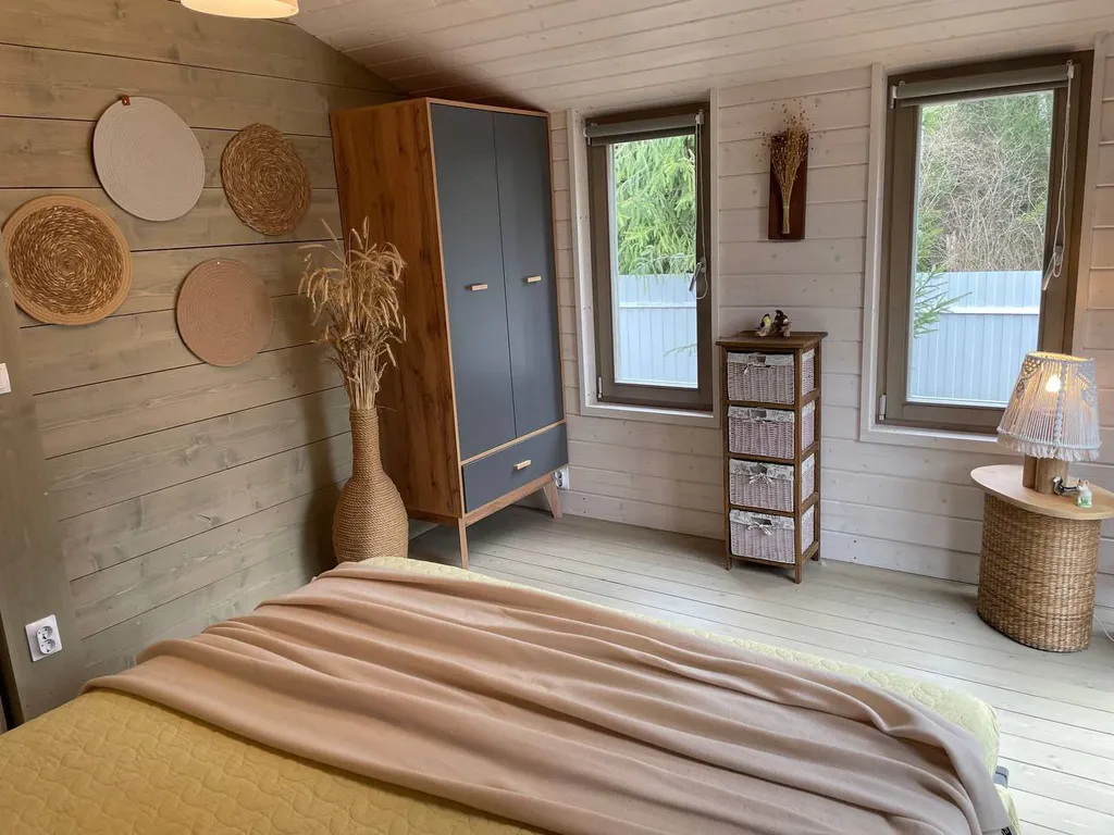 Дом с банным чаном в лесу