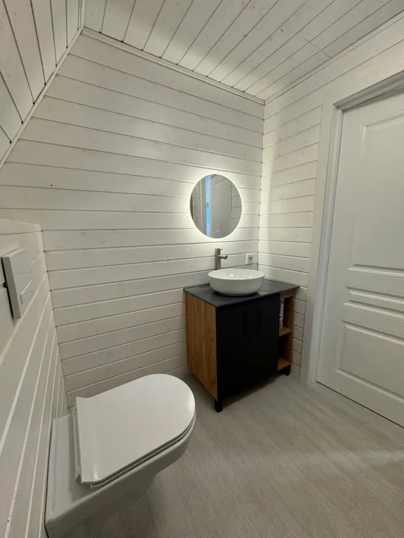 Глэмпинг А-фрейм с видом на море и теплым бассейном