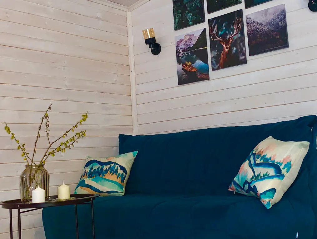 Семейная дача с сауной и камином