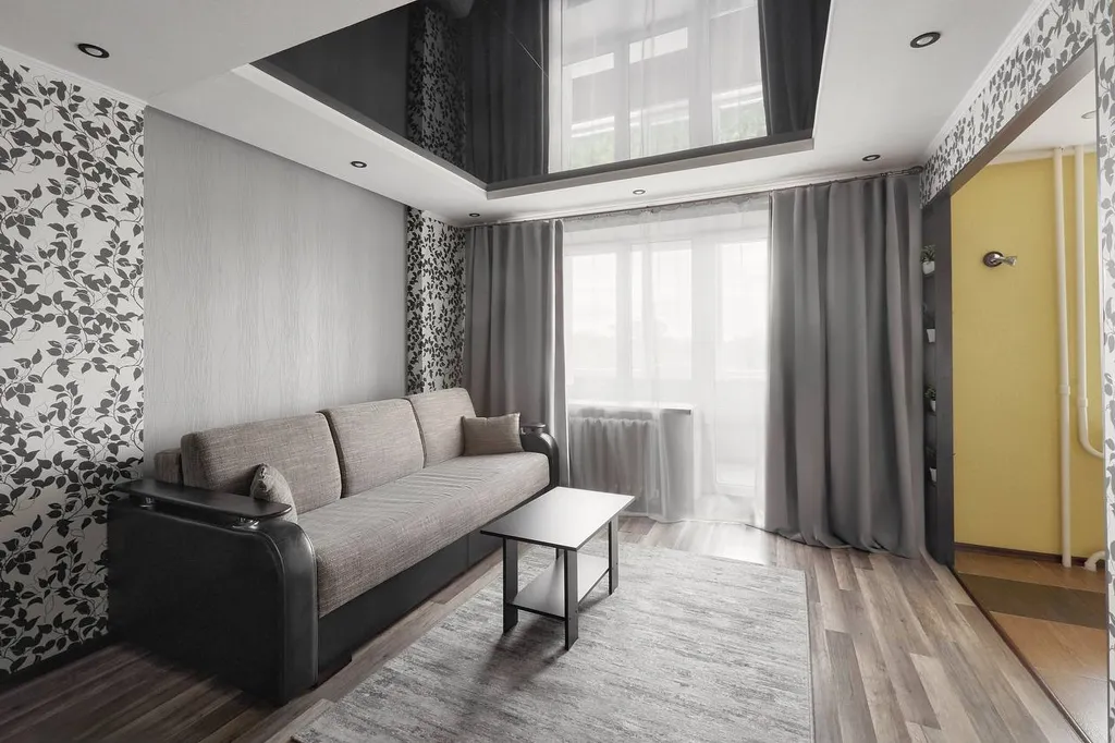 Большая 1-комнатная квартира с видом на парк и реку