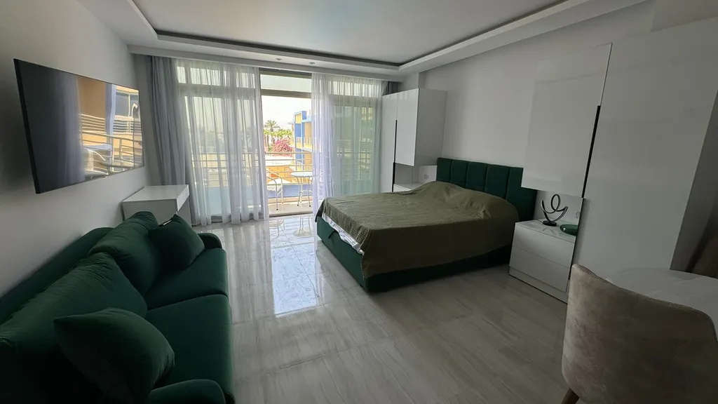 Уютная студия c аквапарком, морем, бассейном и всеми удобствами